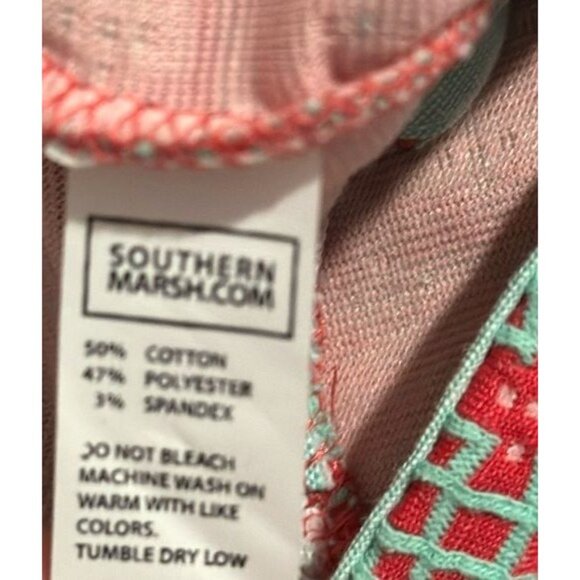 Southern Marsh Womens Red & Green Geometric Pattern Shorts Size 2 - Picture 3 of 7